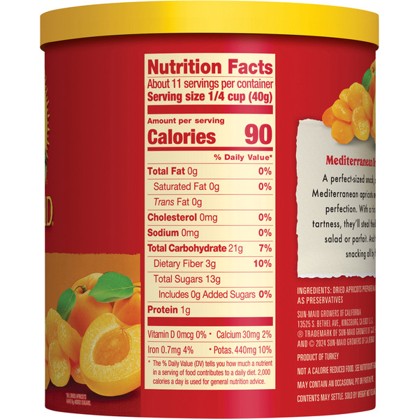Sun-Maid Mediterranean Pitted Dried Apricot - Image 2