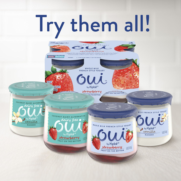 Yoplait Oui French Style Blueberry Whole Milk Yogurt, Glass Yogurt Jar - Image 5
