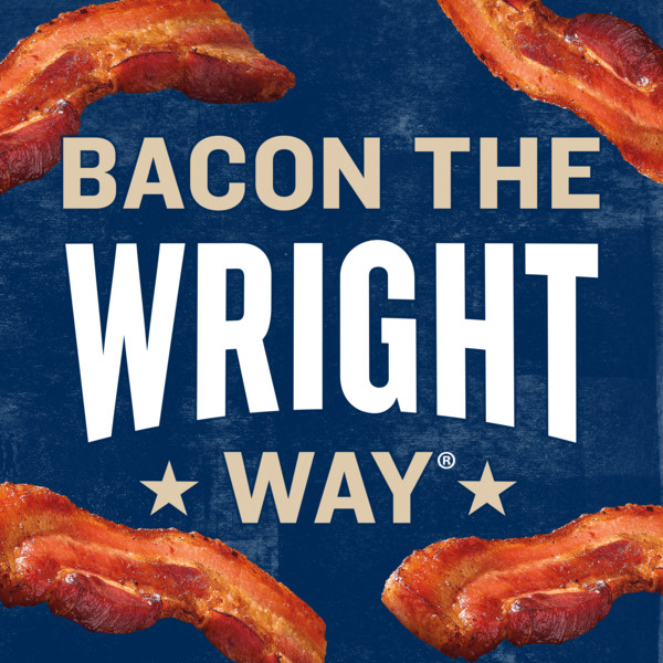 Wright Brand Applewood Real Wood Smoked Thick Cut Bacon, 24 oz Stack Pack - Image 6