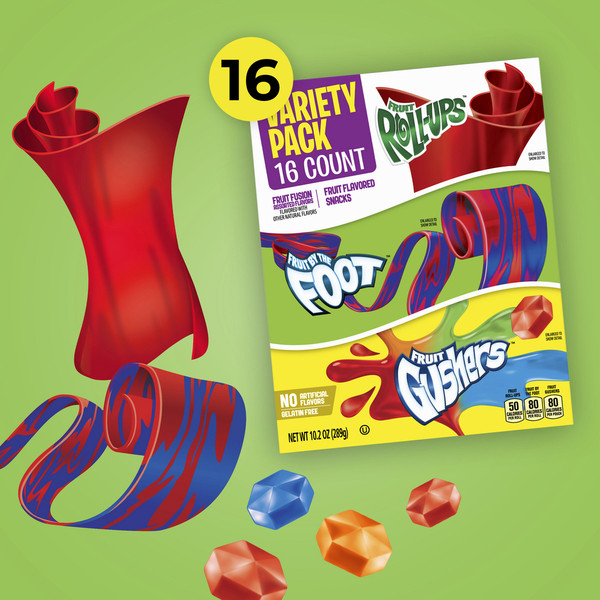 General Mills Multiple Brands Fruit Roll-Ups Fruit by the Foot Gushers Easter Basket Stuffers - Image 4