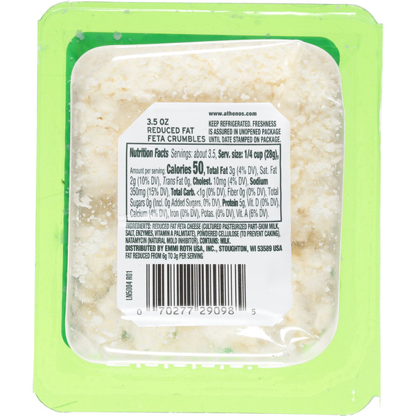 Athenos Reduced Fat Crumbled Traditional Feta Cheese - Image 5