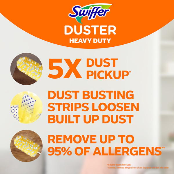 Swiffer Duster Kit with Super Extendable Handle, Heavy Duty Starter Kit with Refills - Image 2