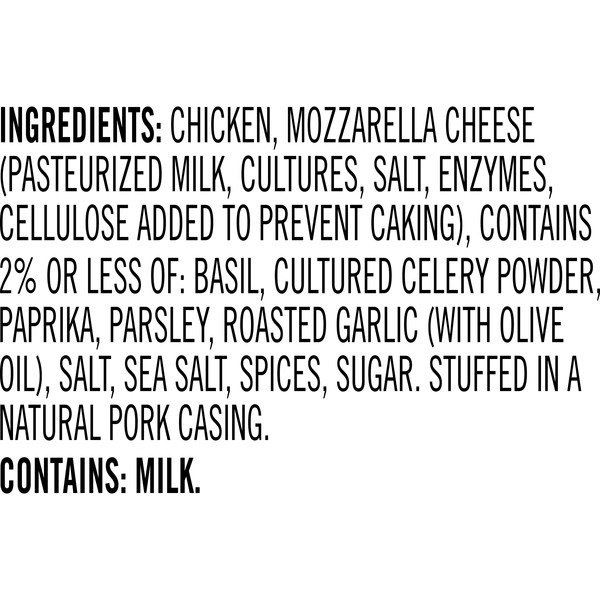 Aidells Smoked Chicken Sausage, Italian Style with Mozzarella Cheese, 12 oz. (4 Fully Cooked Links) - Image 4