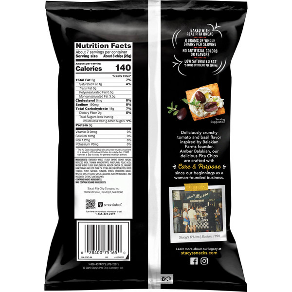 Stacy's Pita Chips, Tomato & Basil - Image 2
