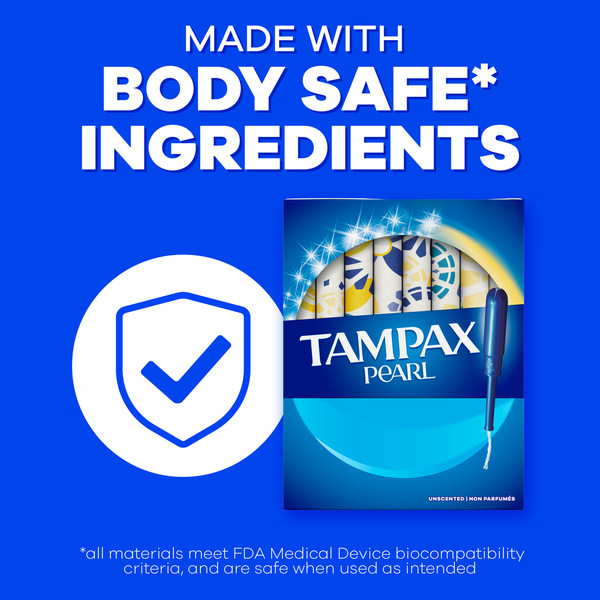 TAMPAX Pearl, Triple Pack Regular,Super,Super Plus Plastic Tampons, Unscented - Image 5