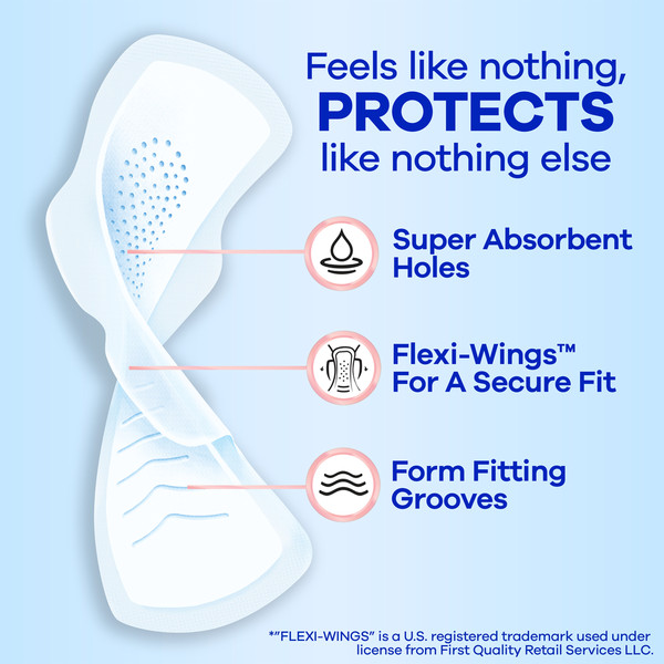 Always Infinity Extra Heavy Sanitary Pads with Wings Unscented - Image 2