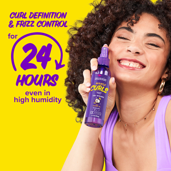 Aussie Miracle Curls Refresher Spray Gel with Coconut & Jojoba - Image 4