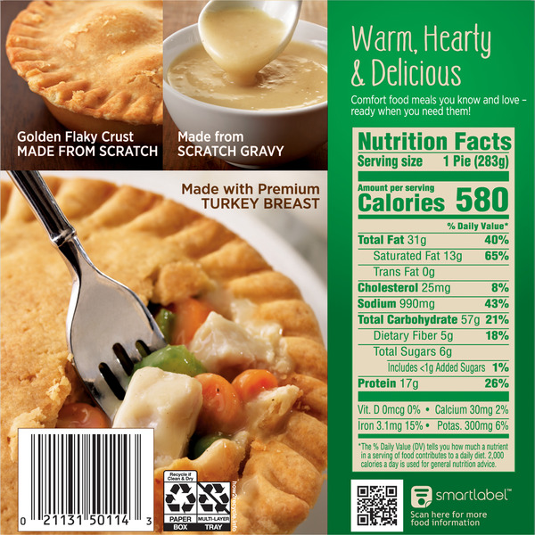 Marie Callender's Turkey Pot Pie Single Serve Frozen Meal - Image 6