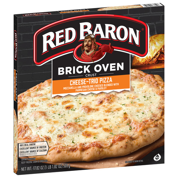 Red Baron Cheese Trio Brick Oven Frozen Pizza - Image 9