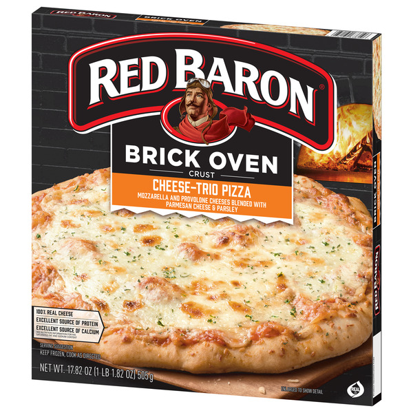 Red Baron Cheese Trio Brick Oven Frozen Pizza - Image 8