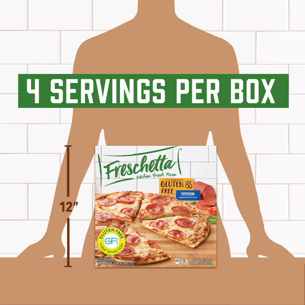 Freschetta Pepperoni Gluten Free Thin Crust Frozen Pizza - Image 7