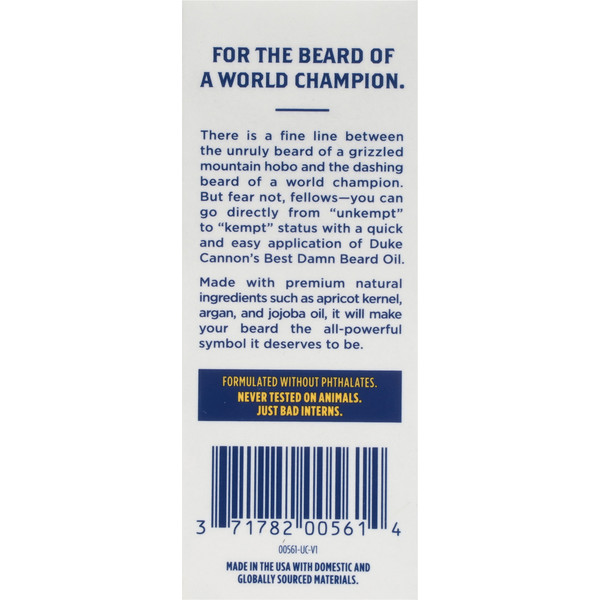 Duke Cannon Supply Co. Best Damn Redwood Beard Oil - Image 4