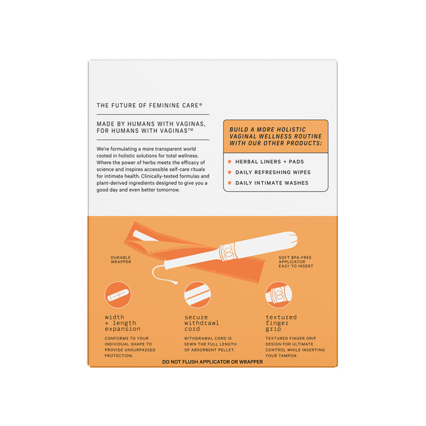 The Honey Pot Company Organic Cotton Duo-Pack, BPA-Free Applicator Tampons - Image 4