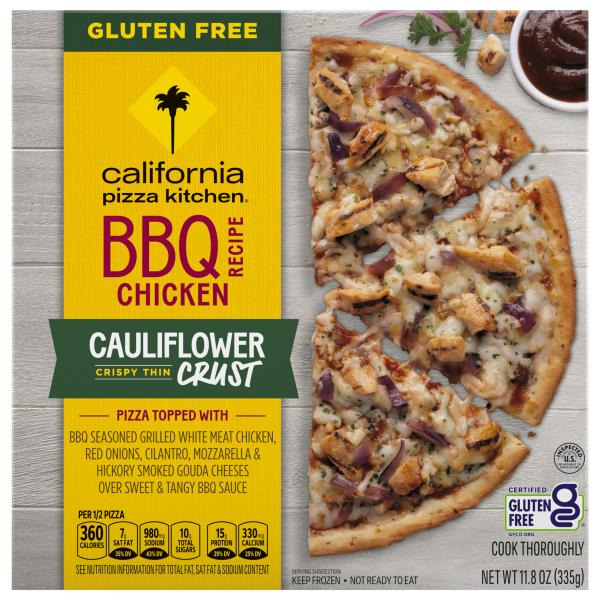 California Pizza Kitchen Bbq Chicken Pizza Cauliflower Crust Gluten Free Frozen Pizza