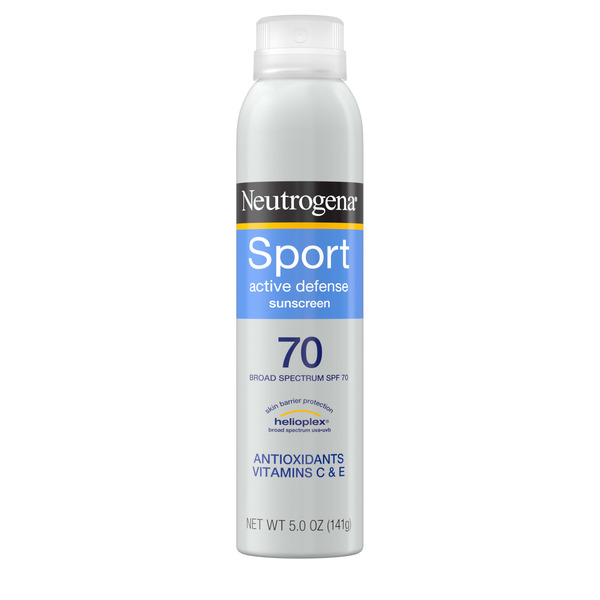 Neutrogena Sport Active Defense SPF 70 Sunscreen Spray, 5.0 oz