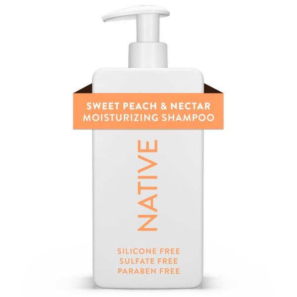 Native Moisturizing Shampoo, Sweet Peach & Nectar, Sulfate Free, for Women and Men