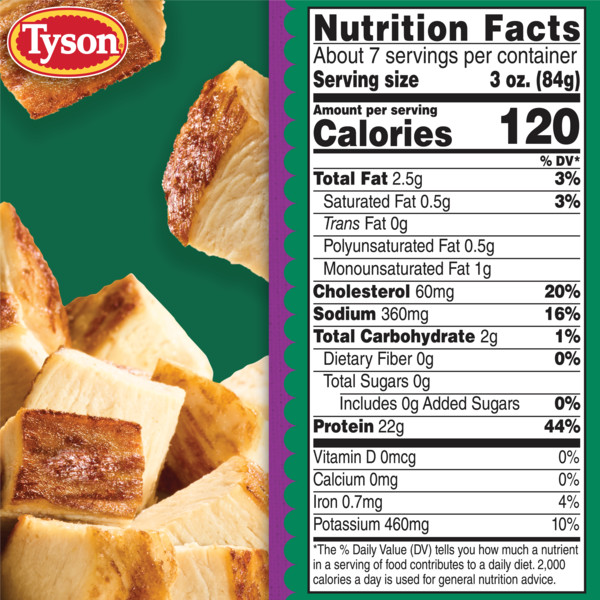 Tyson Tyson Frozen Oven Roasted Diced Chicken Breast, 22 oz - Image 3