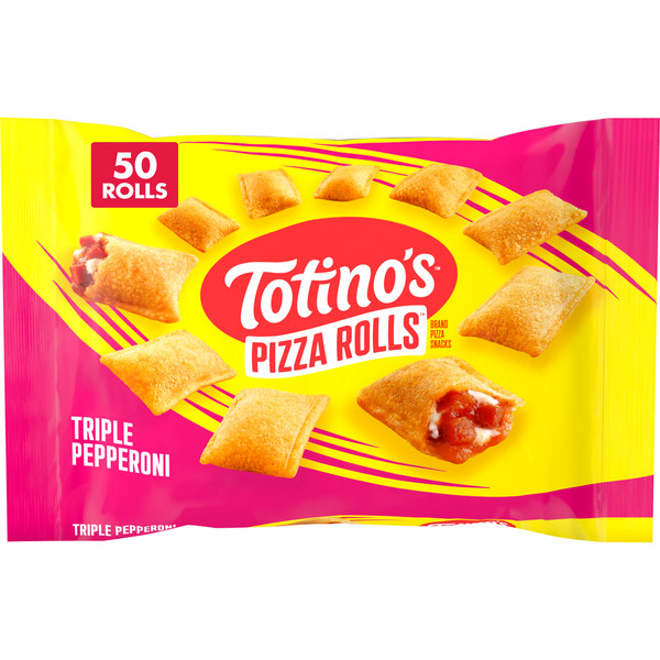 Totino's Pizza Rolls Triple Pepperoni Flavored Frozen Snacks