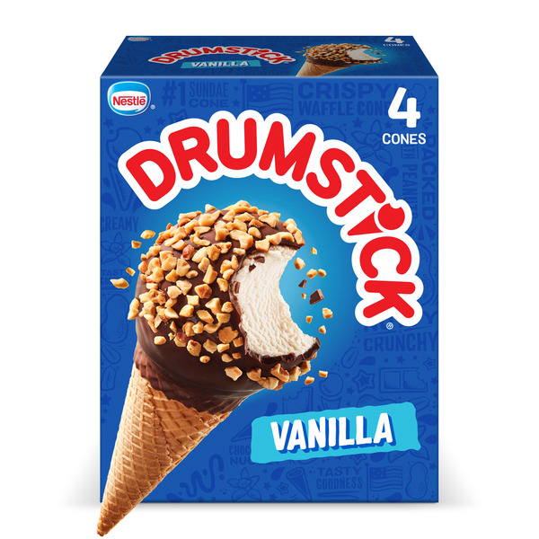 Drumstick Vanilla Frozen Dairy Dessert Cones