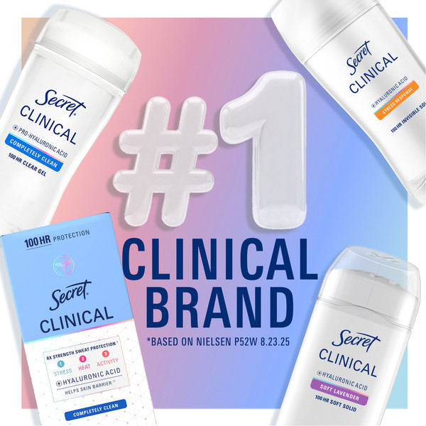 Secret Clinical Strength Invisible Solid Women's Antiperspirant & Deodorant Stress Response - Image 7