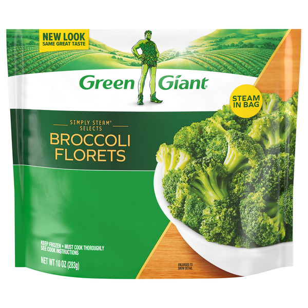 Green Giant Simply Steam Broccoli Florets, Plain Select Frozen Vegetables