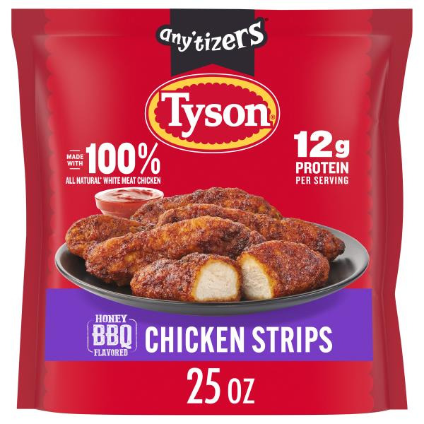 Tyson Fully Cooked Honey Barbecue Flavored Chicken Strips