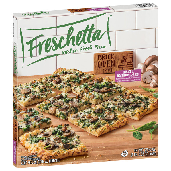 Freschetta Spinach & Roasted Mushroom Brick Oven Crust Frozen Pizza - Image 9