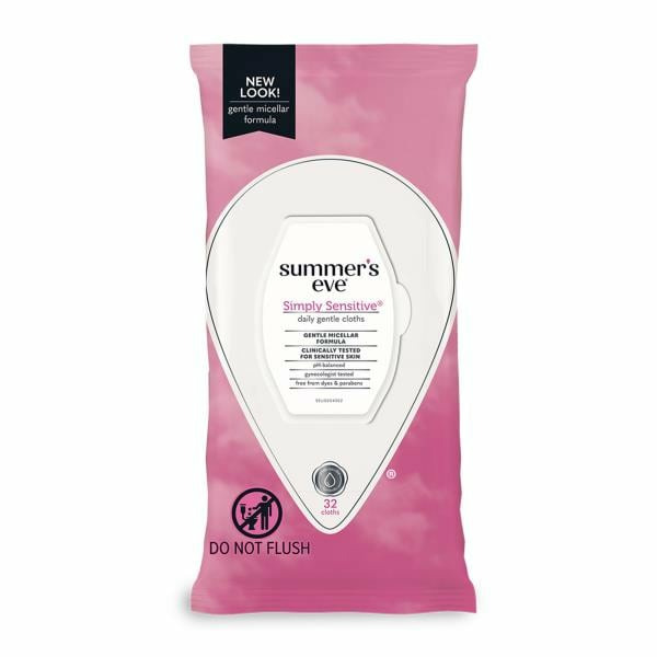 Summer's Eve Feminine Cleansing Wipes, Simply Sensitive