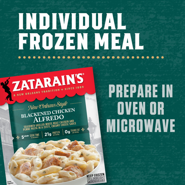 Zatarain's Blackened Chicken Alfredo Frozen Dinner - Image 4