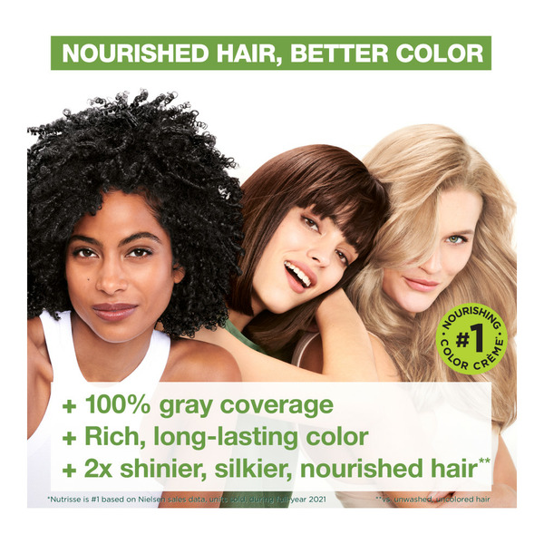 Garnier Nourishing Hair Color Creme with Five Oils, 10 Black (Licorice) - Image 6