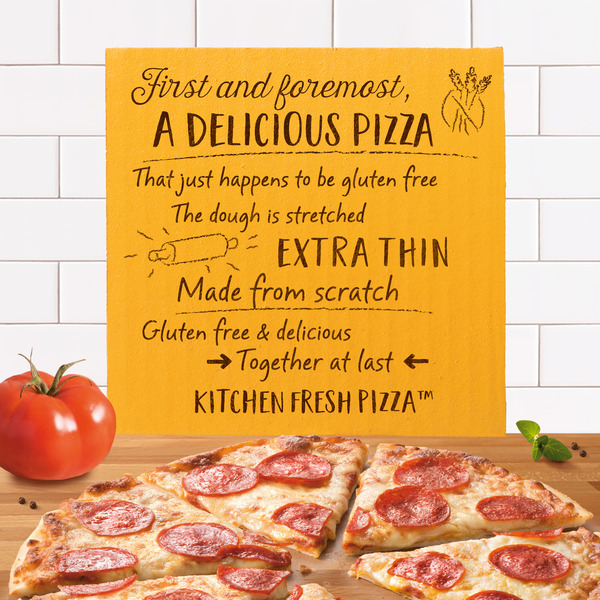 Freschetta Pepperoni Gluten Free Thin Crust Frozen Pizza - Image 2
