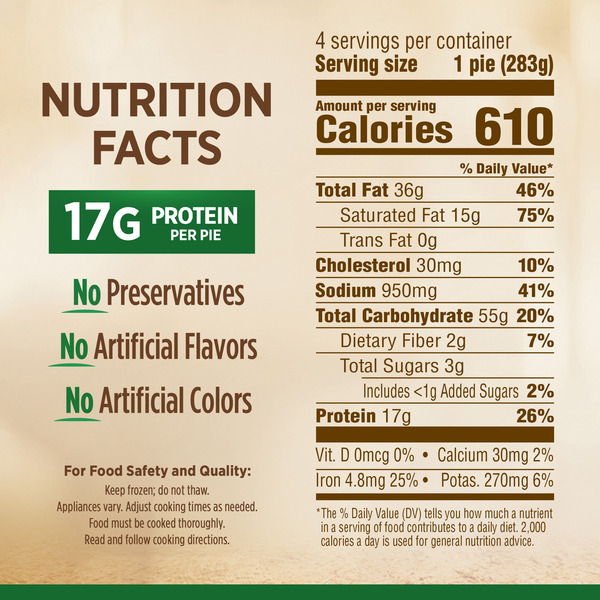 Marie Callender's Chicken Pot Pie Single Serve Frozen Meal 4-Count - Image 8