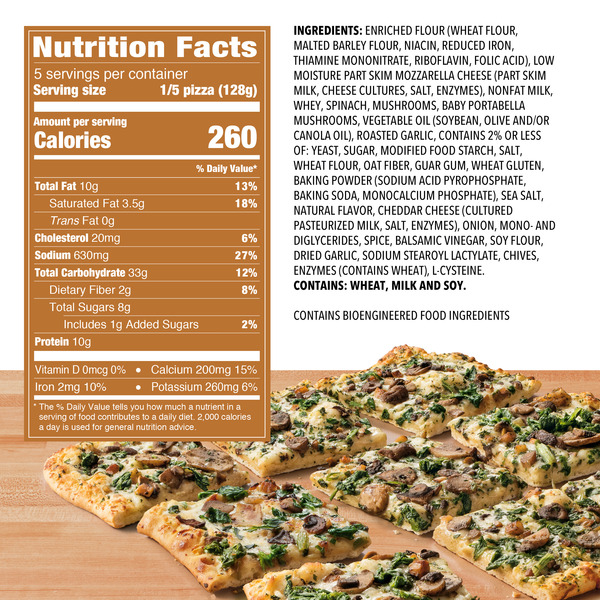 Freschetta Spinach & Roasted Mushroom Brick Oven Crust Frozen Pizza - Image 5