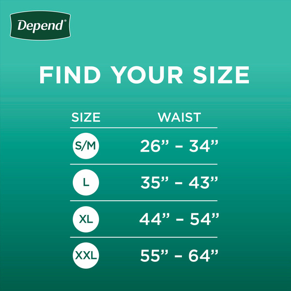 Depend Fresh Protection Men's Adult Incontinence Underwear, L, Grey - Image 2