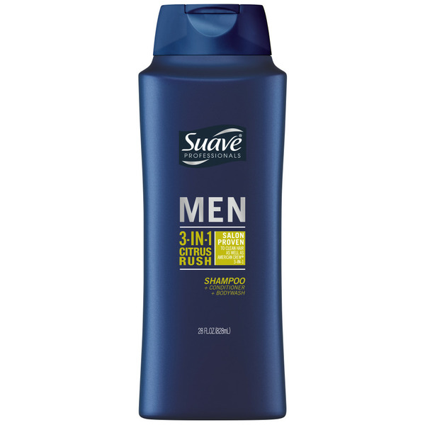 Suave 3-In-1 Shampoo Conditioner Body Wash Citrus Rush