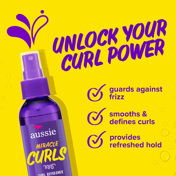 Aussie Miracle Curls Refresher Spray Gel with Coconut & Jojoba - Image 3