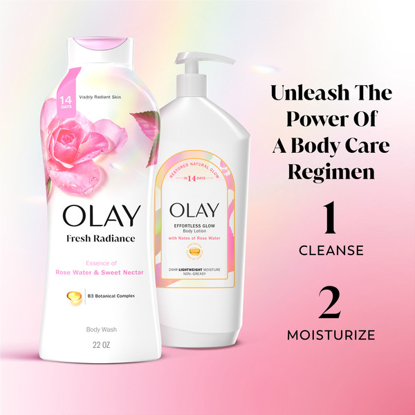 Olay Fresh Outlast Rose Water & Sweet Nectar Body Wash - Image 7
