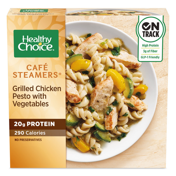 Healthy Choice Café Steamers Grilled Chicken Pesto With Vegetables, Frozen Meal