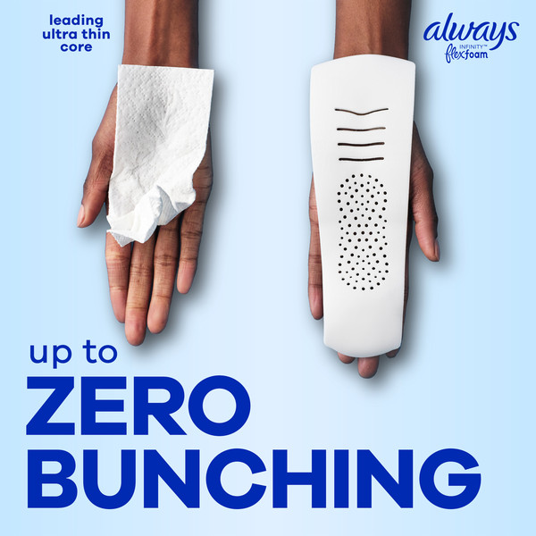 Always Infinity Extra Heavy Sanitary Pads with Wings Unscented - Image 4