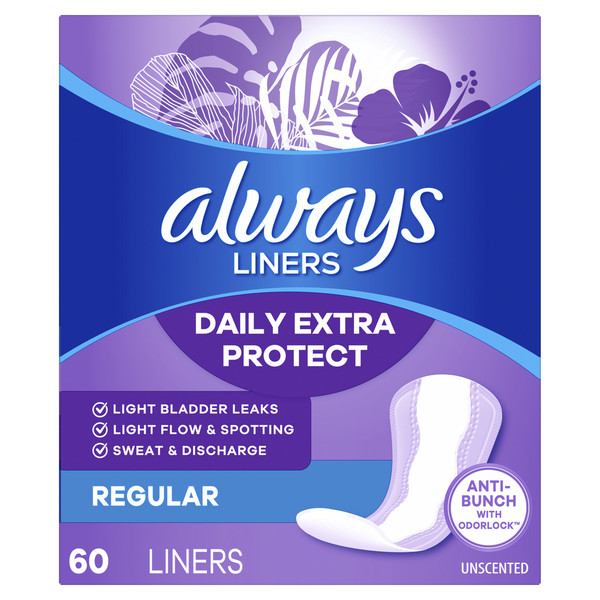 Always Daily Extra Protect Liners, Regular Length, Unscented Panty Liners - Image 10