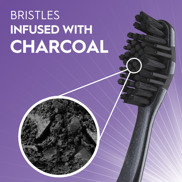 Oral-B Advanced Whitening Charcoal Toothbrushes, Soft, 2 Count - Image 3