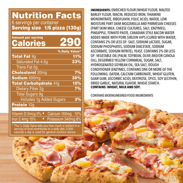 Freschetta Canadian Bacon and Pineapple Naturally Rising Crust Frozen Pizza - Image 5