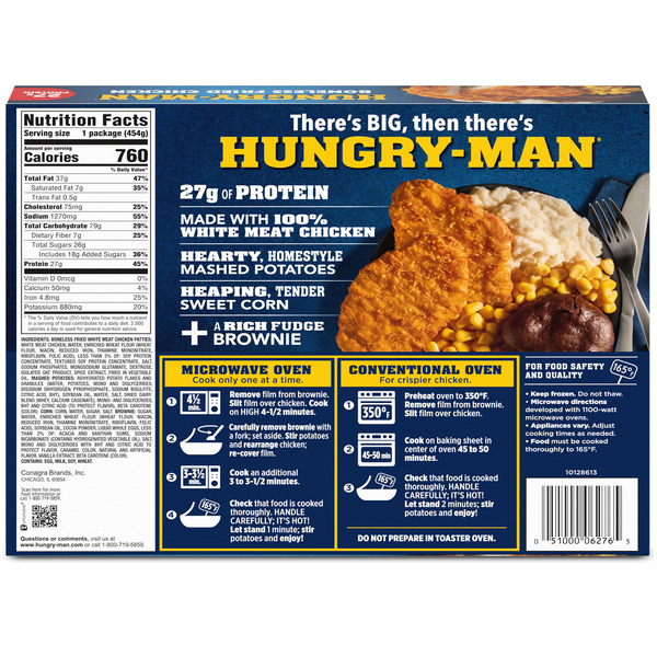 Hungry-Man Boneless Fried Chicken Frozen Meal - Image 6