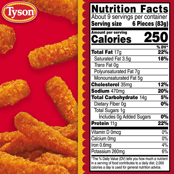 Tyson Tyson Frozen Cheesy Chicken Fries, 26 oz - Image 3