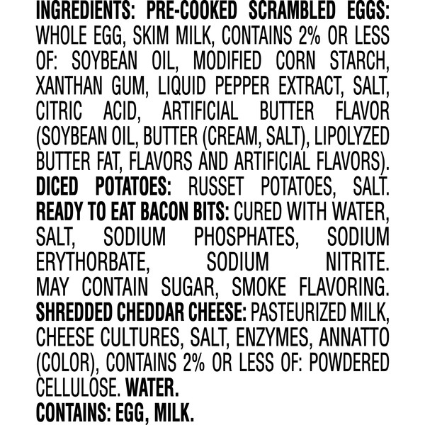 Jimmy Dean Breakfast Bowl, Bacon, Frozen, 7 oz Bowl - Image 7