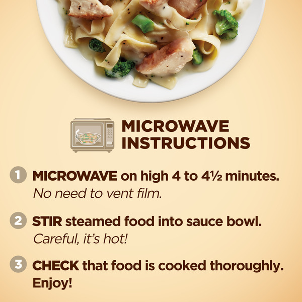 Healthy Choice Café Steamers Chicken Fettuccini Alfredo With Broccoli, Frozen Meal - Image 5