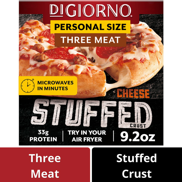 DiGiorno Cheese Stuffed Crust Small Three Meat Frozen Pizza