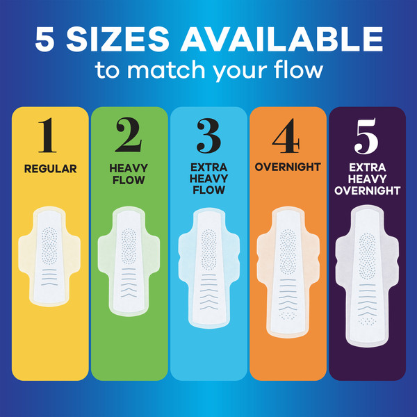 Always Infinity FlexFoam Pads for Women Size 5 Extra Heavy Overnight Absorbency - Image 10