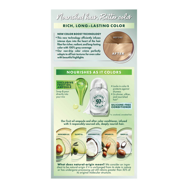 Garnier Nourishing Hair Color Creme, 100 Extra-Light Natural Blonde (Chamomile) - Image 3