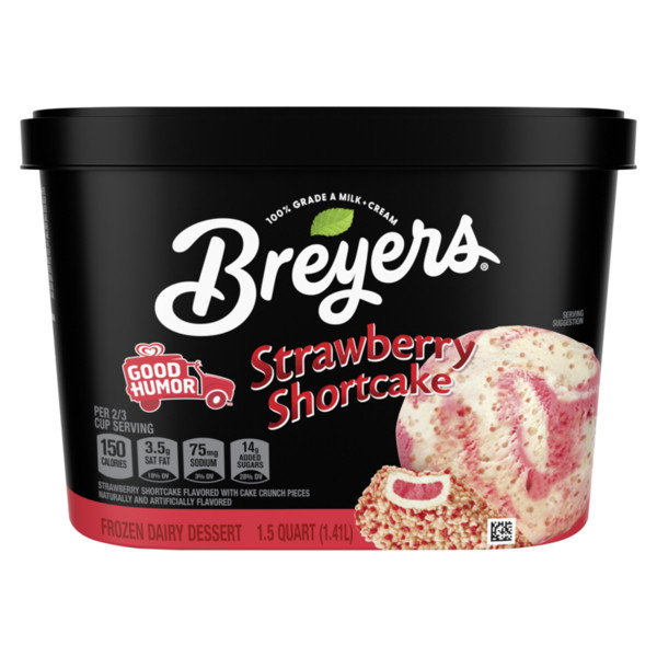 Breyers Frozen Dairy Dessert Strawberry Shortcake - Image 2